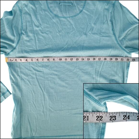Ocean & Coast Long Sleeve Lightweight Blue Sweatshirt Size Large 100% Cotton - Picture 13 of 15